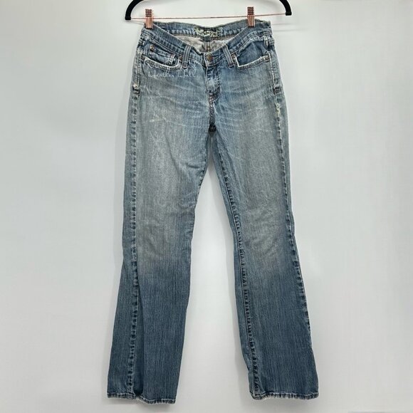 Abercrombie & Fitch Madison Distressed Flare Jeans Size 4 - Picture 1 of 7